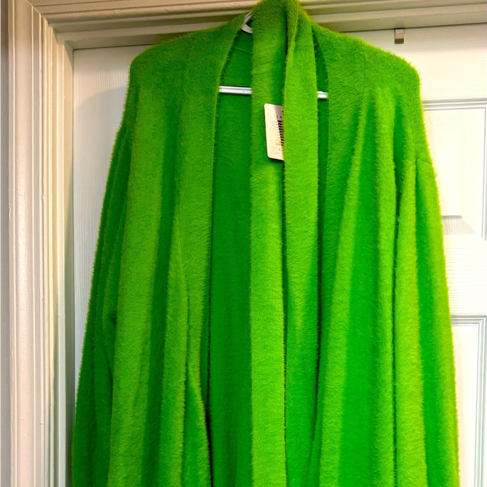 Brand new Savage X Fenty cardigan. Lime green size 2x-3x
